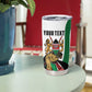 Personalized Kenya Independence Day Tumbler Cup Lion With Coat Of Arms - African Pride