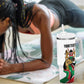 Personalized Kenya Independence Day Tumbler With Handle Lion With Coat Of Arms - African Pride