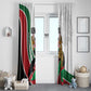 Kenya Independence Day Window Curtain Lion With Coat Of Arms - African Pride