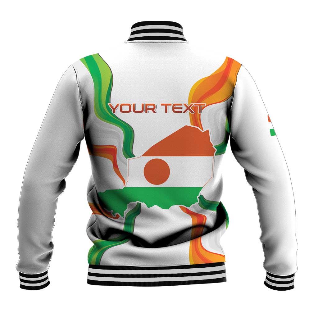Personalized Jamhuriyar Nijar Republic Day Baseball Jacket Coat Of Arms With Flag - African Pride