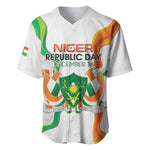 Personalized Jamhuriyar Nijar Republic Day Baseball Jersey Coat Of Arms With Flag - African Pride