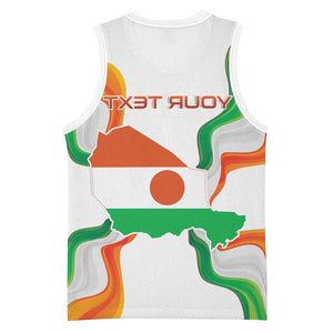 Personalized Jamhuriyar Nijar Republic Day Basketball Jersey Coat Of Arms With Flag - African Pride