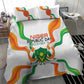 Jamhuriyar Nijar Republic Day Bedding Set Coat Of Arms With Flag - African Pride