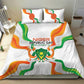 Jamhuriyar Nijar Republic Day Bedding Set Coat Of Arms With Flag - African Pride
