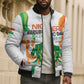 Personalized Niger Republic Day Bomber Puffer Jacket Coat Of Arms With Flag