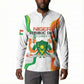 Personalized Niger Republic Day Button Sweatshirt Coat Of Arms With Flag