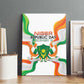 Jamhuriyar Nijar Republic Day Canvas Wall Art Coat Of Arms With Flag - African Pride