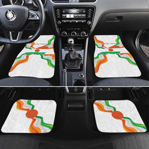 Personalized Jamhuriyar Nijar Republic Day Car Mats Coat Of Arms With Flag - African Pride