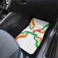 Personalized Jamhuriyar Nijar Republic Day Car Mats Coat Of Arms With Flag - African Pride