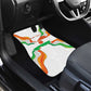 Personalized Jamhuriyar Nijar Republic Day Car Mats Coat Of Arms With Flag - African Pride