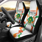 Jamhuriyar Nijar Republic Day Car Seat Cover Coat Of Arms With Flag - African Pride