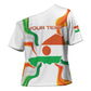 Personalized Niger Republic Day Cross Shoulder Shirt Coat Of Arms With Flag