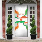 Personalized Niger Republic Day Door Cover Coat Of Arms With Flag