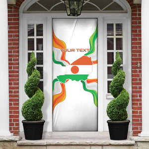 Personalized Niger Republic Day Door Cover Coat Of Arms With Flag