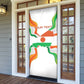 Personalized Niger Republic Day Door Cover Coat Of Arms With Flag