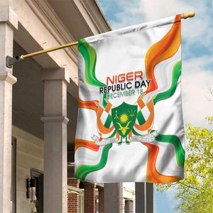 Jamhuriyar Nijar Republic Day Garden Flag Coat Of Arms With Flag - African Pride