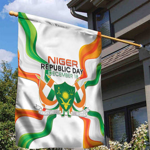 Jamhuriyar Nijar Republic Day Garden Flag Coat Of Arms With Flag - African Pride