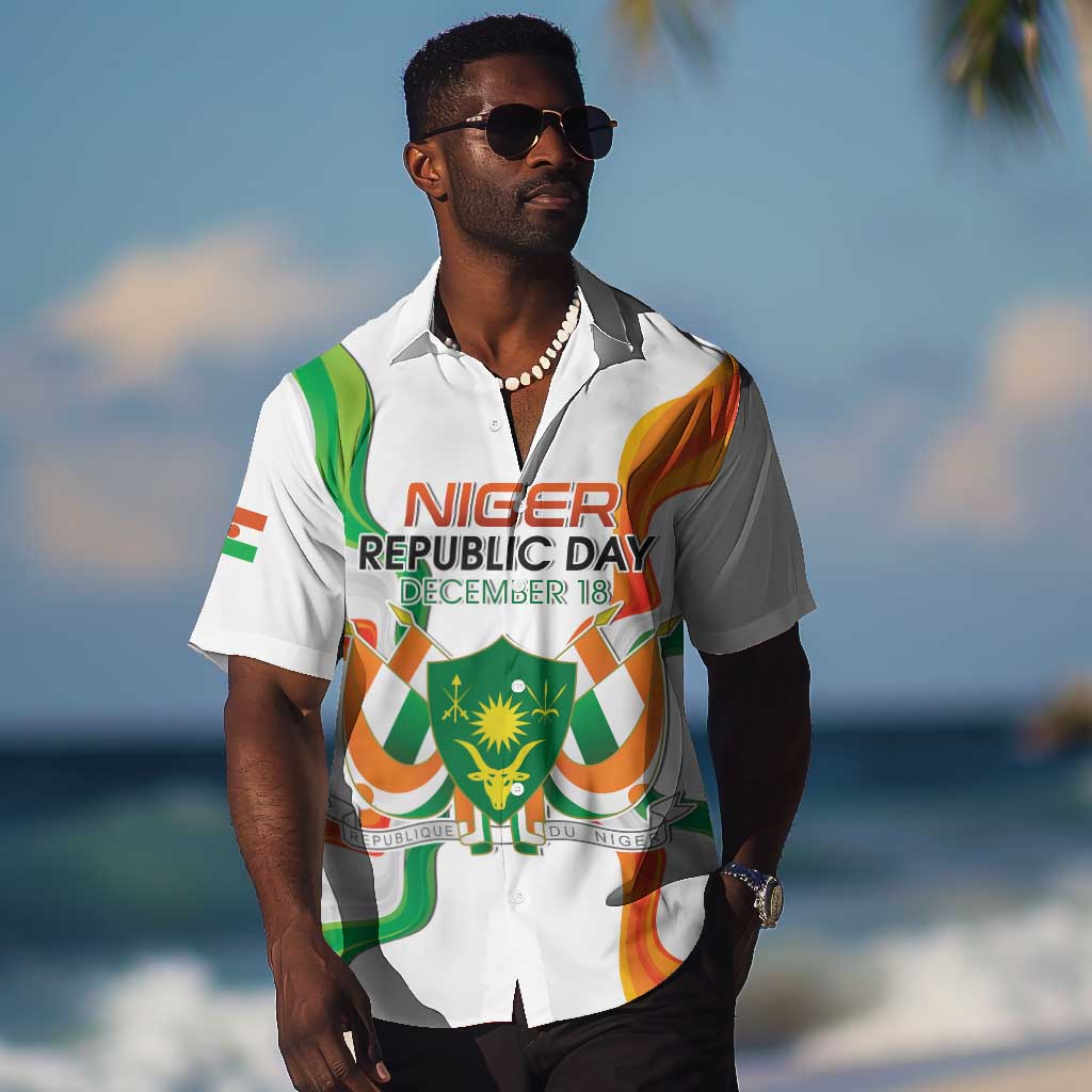 Personalized Jamhuriyar Nijar Republic Day Hawaiian Shirt Coat Of Arms With Flag - African Pride