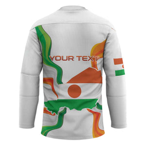 Personalized Niger Republic Day Hockey Jersey Coat Of Arms With Flag