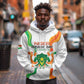 Personalized Jamhuriyar Nijar Republic Day Hoodie Coat Of Arms With Flag - African Pride