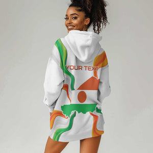Personalized Jamhuriyar Nijar Republic Day Hoodie Dress Coat Of Arms With Flag - African Pride