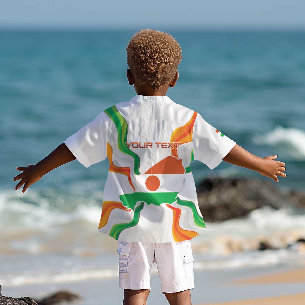 Personalized Jamhuriyar Nijar Republic Day Kid Hawaiian Shirt Coat Of Arms With Flag - African Pride
