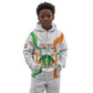 Personalized Jamhuriyar Nijar Republic Day Kid Hoodie Coat Of Arms With Flag - African Pride