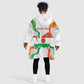Personalized Jamhuriyar Nijar Republic Day Kid Wearable Blanket Hoodie Coat Of Arms With Flag - African Pride