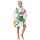 Personalized Jamhuriyar Nijar Republic Day Kid Wearable Blanket Hoodie Coat Of Arms With Flag - African Pride
