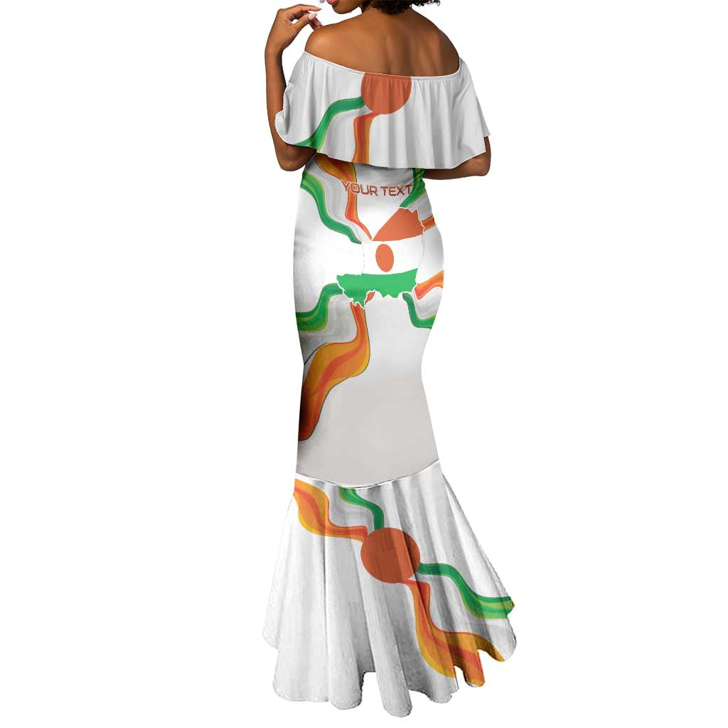 Personalized Jamhuriyar Nijar Republic Day Mermaid Dress Coat Of Arms With Flag - African Pride