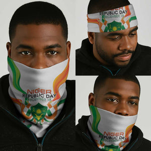 Jamhuriyar Nijar Republic Day Neck Gaiter Coat Of Arms With Flag - African Pride