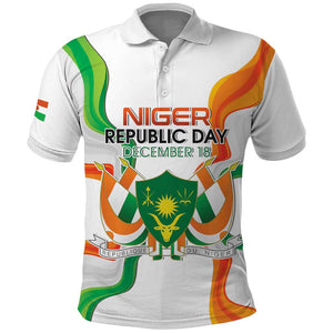 Personalized Jamhuriyar Nijar Republic Day Polo Shirt Coat Of Arms With Flag - African Pride