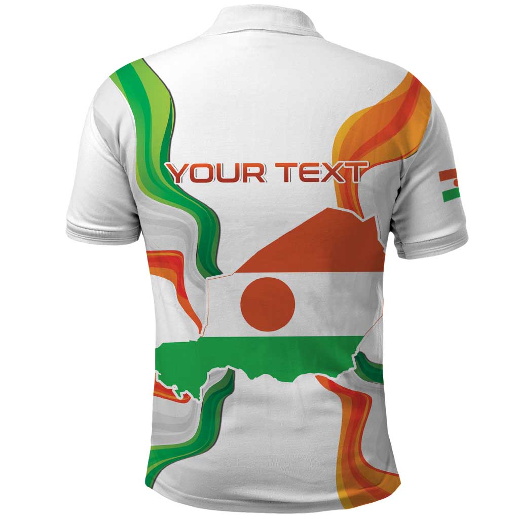 Personalized Jamhuriyar Nijar Republic Day Polo Shirt Coat Of Arms With Flag - African Pride