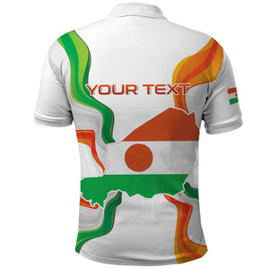 Personalized Jamhuriyar Nijar Republic Day Polo Shirt Coat Of Arms With Flag - African Pride