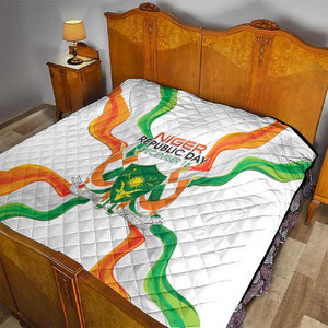 Jamhuriyar Nijar Republic Day Quilt Coat Of Arms With Flag - African Pride
