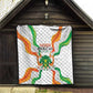 Jamhuriyar Nijar Republic Day Quilt Coat Of Arms With Flag - African Pride