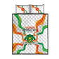 Jamhuriyar Nijar Republic Day Quilt Bed Set Coat Of Arms With Flag - African Pride