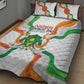 Jamhuriyar Nijar Republic Day Quilt Bed Set Coat Of Arms With Flag - African Pride