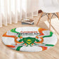Jamhuriyar Nijar Republic Day Round Carpet Coat Of Arms With Flag - African Pride