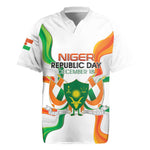 Personalized Jamhuriyar Nijar Republic Day Rugby Jersey Coat Of Arms With Flag - African Pride