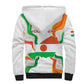 Personalized Jamhuriyar Nijar Republic Day Sherpa Hoodie Coat Of Arms With Flag - African Pride