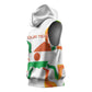 Personalized Jamhuriyar Nijar Republic Day Sleeveless Hoodie Coat Of Arms With Flag - African Pride