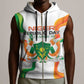 Personalized Jamhuriyar Nijar Republic Day Sleeveless Zip Hoodie Coat Of Arms With Flag - African Pride
