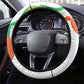 Jamhuriyar Nijar Republic Day Steering Wheel Cover Coat Of Arms With Flag - African Pride