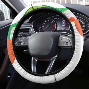 Jamhuriyar Nijar Republic Day Steering Wheel Cover Coat Of Arms With Flag - African Pride