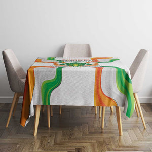 Jamhuriyar Nijar Republic Day Tablecloth Coat Of Arms With Flag - African Pride