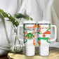 Personalized Jamhuriyar Nijar Republic Day Tumbler With Handle Coat Of Arms With Flag - African Pride