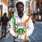 Personalized Jamhuriyar Nijar Republic Day Zip Hoodie Coat Of Arms With Flag - African Pride