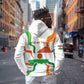 Personalized Jamhuriyar Nijar Republic Day Zip Hoodie Coat Of Arms With Flag - African Pride