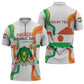 Personalized Niger Republic Day Zipper Polo Shirt Coat Of Arms With Flag